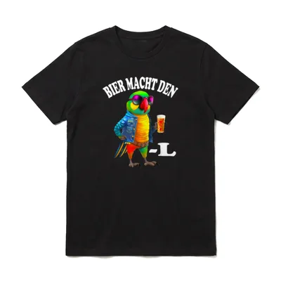 Bier Macht Den Papa T-Shirt – Klassisches T-Shirt in Schwarz