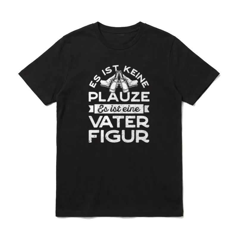 Bierbauch Biersprüche Papa Plauze T-Shirt – Klassisches T-Shirt in Schwarz
