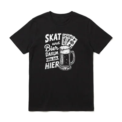 Skat Bier Vatertag Lustig T-Shirt – Klassisches T-Shirt in Schwarz