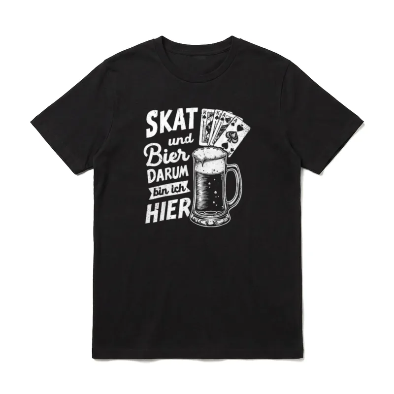 Skat Bier Vatertag Lustig T-Shirt – Klassisches T-Shirt in Schwarz