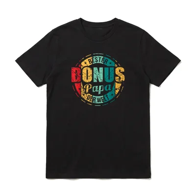 Bonus Papa Bester Bonuspapa T-Shirt – Klassisches T-Shirt in Schwarz