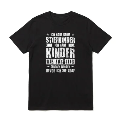 Bonuspapa Stiefvater Bonus Papa T-Shirt – Klassisches T-Shirt in Schwarz