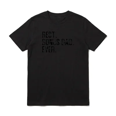 Best Bonus Dad Ever T-Shirt – Klassisches T-Shirt in Schwarz