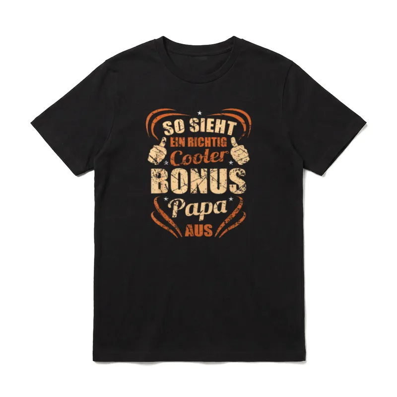 Stiefpapa Stiefvater Bonus Dad T-Shirt – Klassisches T-Shirt in Schwarz