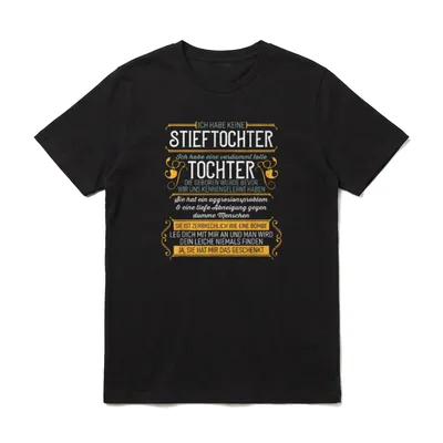 Vatertag Stiefvater Stiefpapa Ich T-Shirt – Klassisches T-Shirt in Schwarz