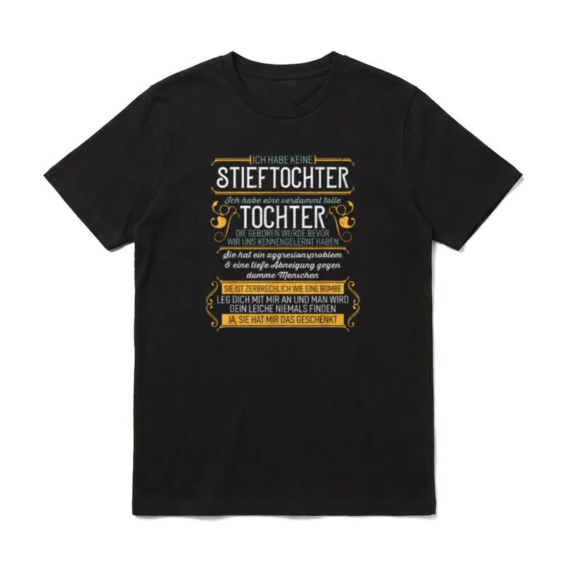 Vatertag Stiefvater Stiefpapa Ich T-Shirt – Klassisches T-Shirt in Schwarz