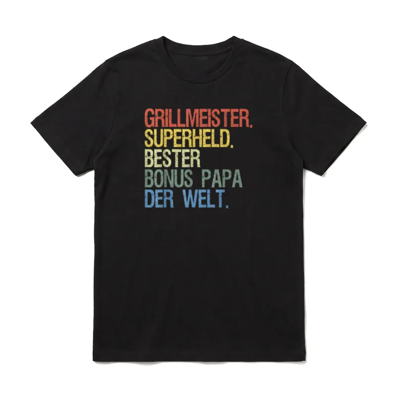 T-Shirt Vatertag Superheld – Klassisches T-Shirt in Schwarz