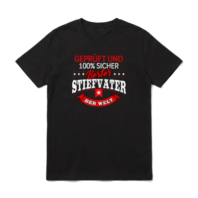 Bester Stiefvater der Welt T-Shirt – Klassisches T-Shirt in Schwarz