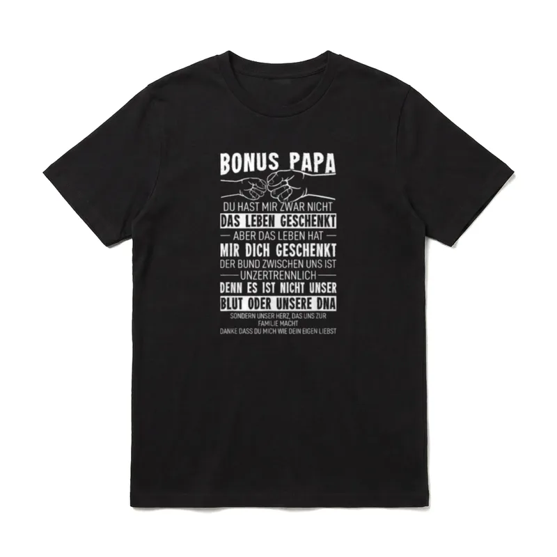 Bonus Papa du hast T-Shirt – Klassisches T-Shirt in Schwarz