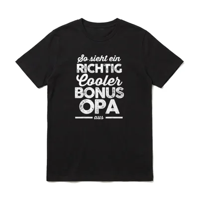 Ein richtig kühler Bonus T-Shirt – Klassisches T-Shirt in Schwarz