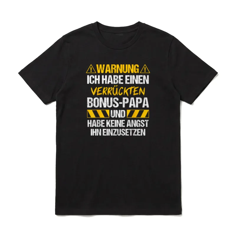 Bonus Papa Bonus Vater Stiefpapa T-Shirt – Klassisches T-Shirt in Schwarz