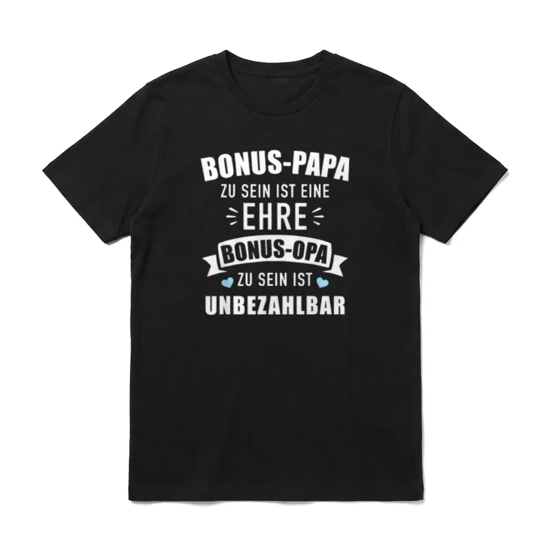 Bonus Papa zu sein T-Shirt – Klassisches T-Shirt in Schwarz