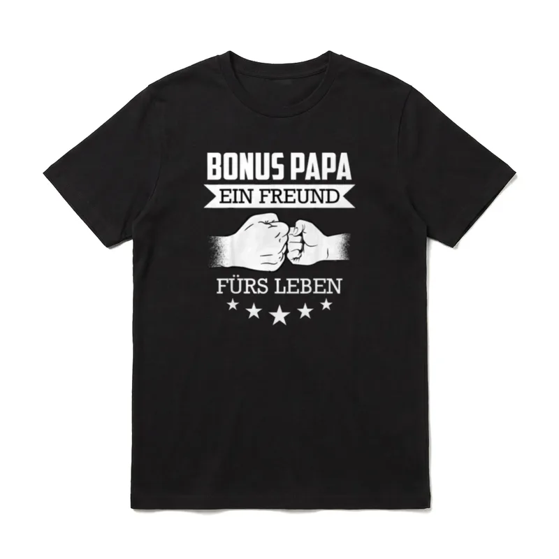 Bonus Papa Freund fürs T-Shirt – Klassisches T-Shirt in Schwarz