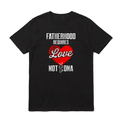 Stiefvater Liebe Patchwork Papa T-Shirt – Klassisches T-Shirt in Schwarz