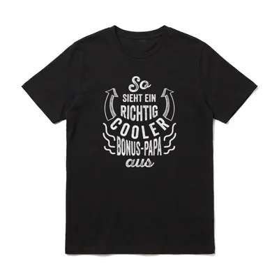 So sieht ein richtig T-Shirt – Klassisches T-Shirt in Schwarz