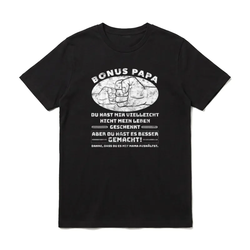 Bonus Papa Geburtstag T-Shirt – Klassisches T-Shirt in Schwarz