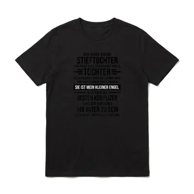 Stiefvater Bonus Papa Ich T-Shirt – Klassisches T-Shirt in Schwarz