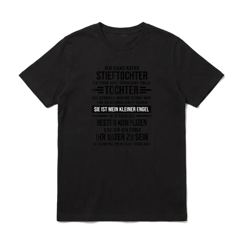 Stiefvater Bonus Papa Ich T-Shirt – Klassisches T-Shirt in Schwarz