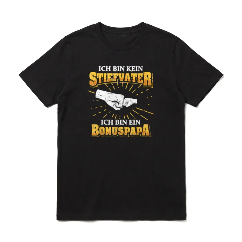 Bonus Vater Stiefpapa Bonus T-Shirt – Klassisches T-Shirt in Schwarz