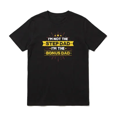 Vater Stiefvater Bonus Papa T-Shirt – Klassisches T-Shirt in Schwarz
