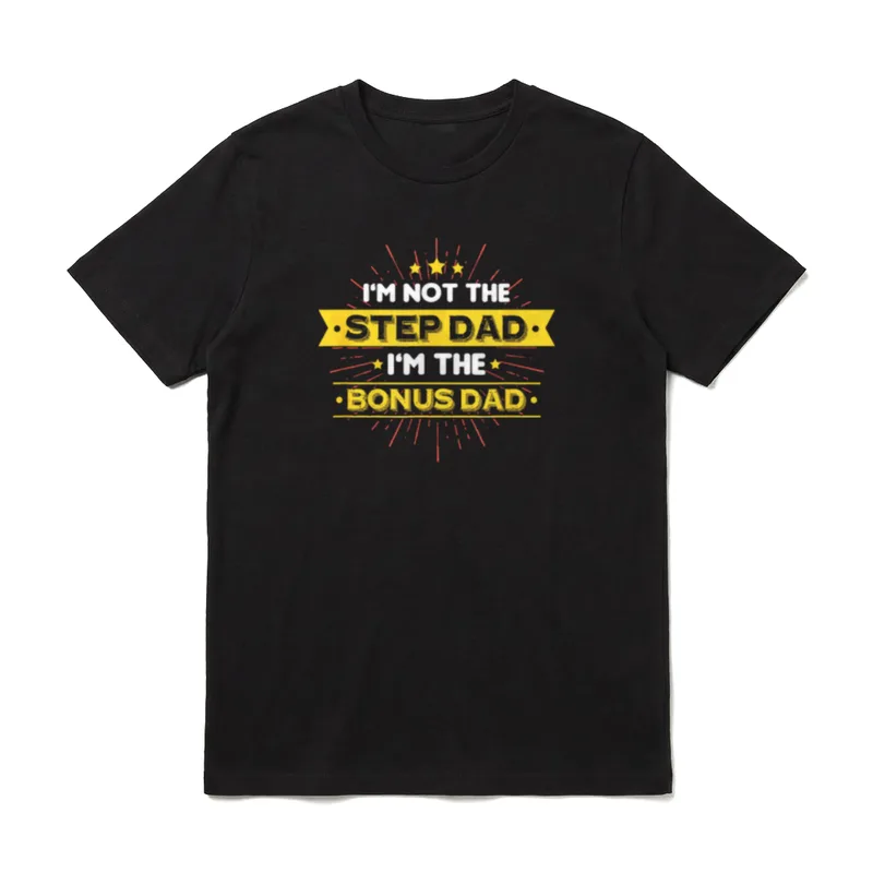 Vater Stiefvater Bonus Papa T-Shirt – Klassisches T-Shirt in Schwarz