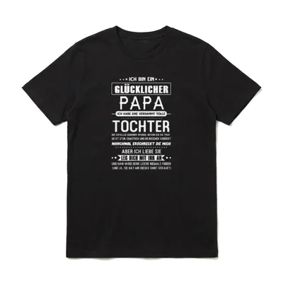 Stiefpapa Stieftochter Stiefvater T-Shirt – Klassisches T-Shirt in Schwarz