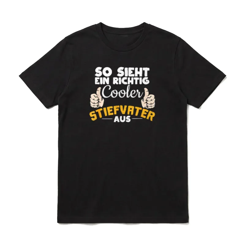 Stiefvater Lustiges für Stiefpapa T-Shirt – Klassisches T-Shirt in Schwarz
