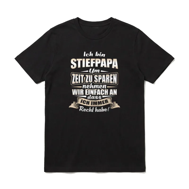 Stiefpapa Stiefvater Familie Vater T-Shirt – Klassisches T-Shirt in Schwarz
