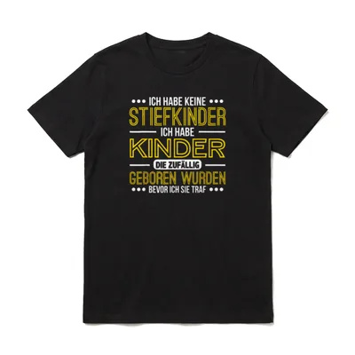 Keine Stiefkinder Bonus Papa T-Shirt – Klassisches T-Shirt in Schwarz