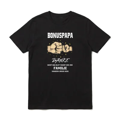 Bonuspapa Vater Vatertag Papa T-Shirt – Klassisches T-Shirt in Schwarz