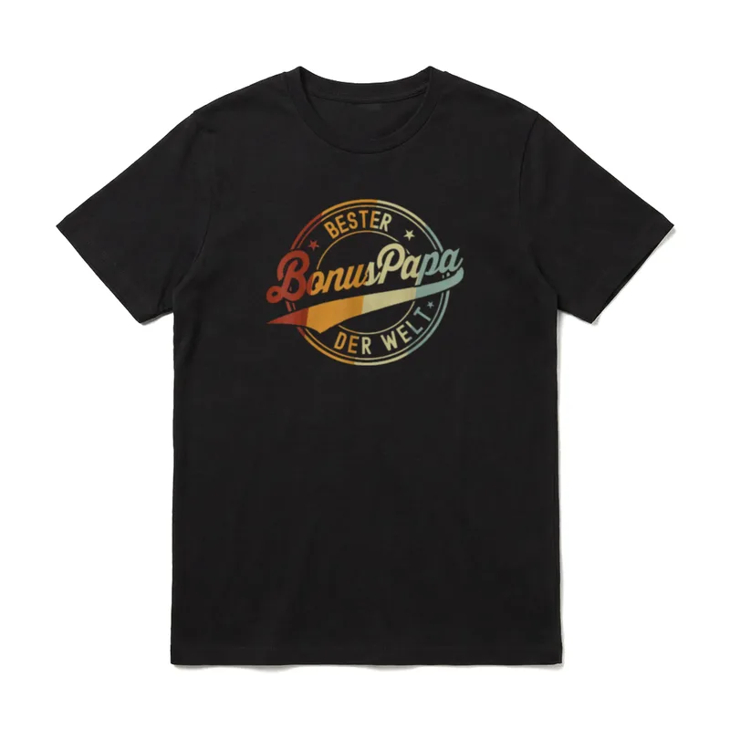 Vatertag Papa Stiefvater Bonuspapa T-Shirt – Klassisches T-Shirt in Schwarz