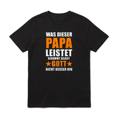 Papa Stepdad Bonuspapa Vatertag T-Shirt – Klassisches T-Shirt in Schwarz