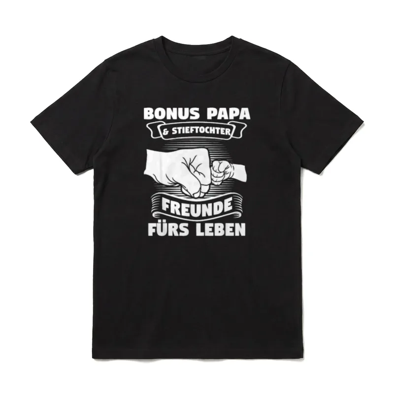 Bonus Papa & Stieftochter T-Shirt – Klassisches T-Shirt in Schwarz