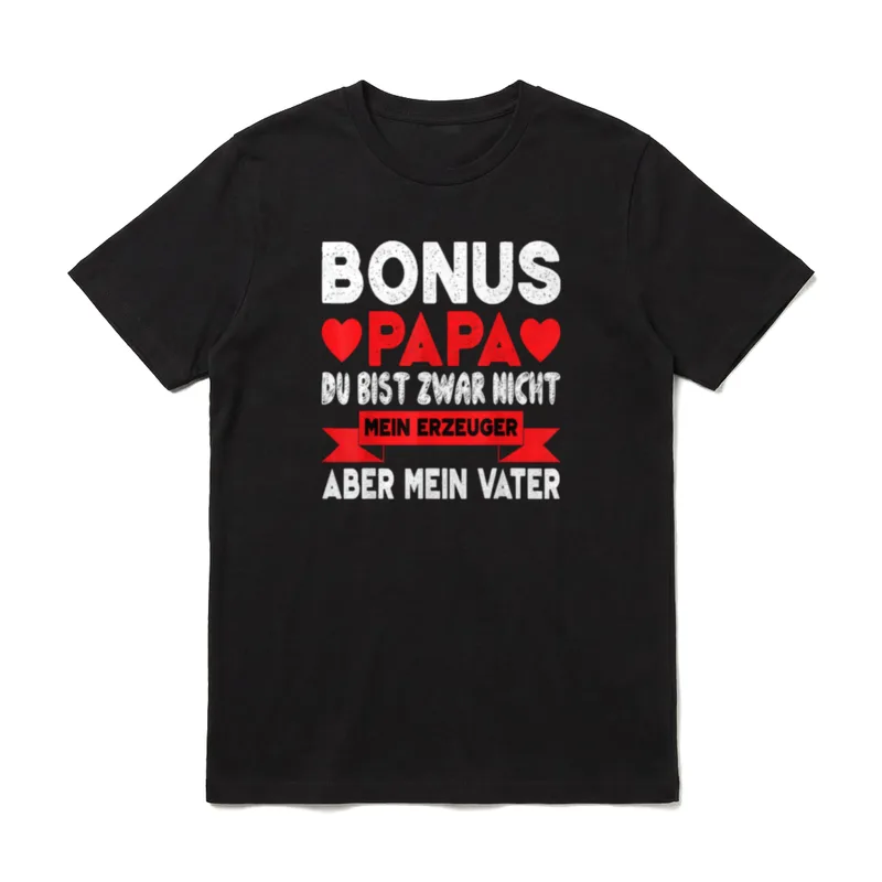 Bonuspapa Stiefvater Bonus Papa T-Shirt – Klassisches T-Shirt in Schwarz