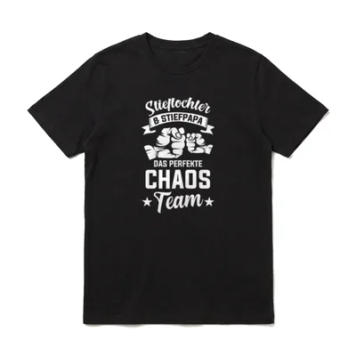 Stieftochter Und Stiefpapa Vatertag T-Shirt – Klassisches T-Shirt in Schwarz