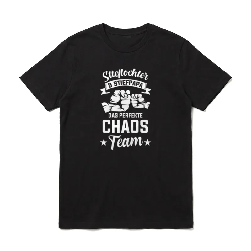 Stieftochter Und Stiefpapa Vatertag T-Shirt – Klassisches T-Shirt in Schwarz