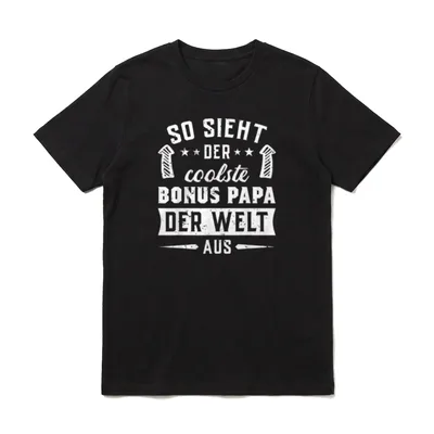 So sieht der coolste Bonus T-Shirt – Klassisches T-Shirt in Schwarz