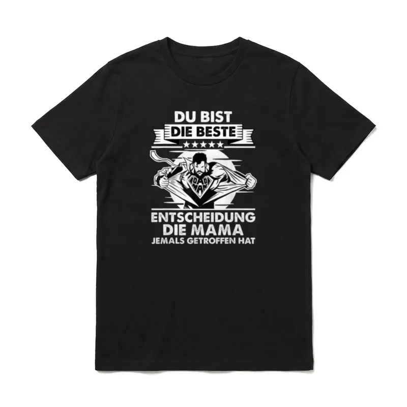 Tochter Sohn Kind Vater T-Shirt – Klassisches T-Shirt in Schwarz
