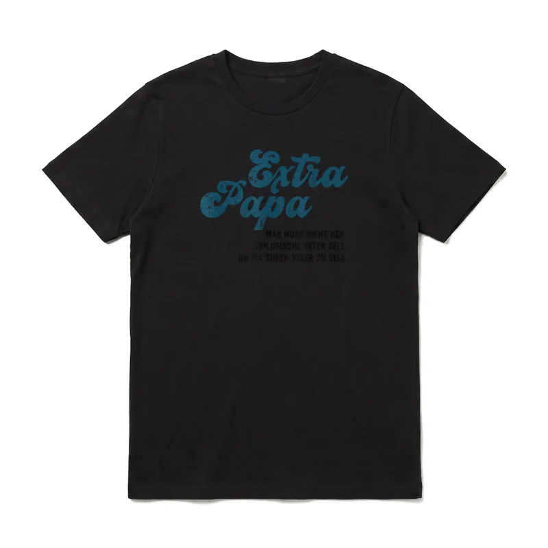 Extrapapa Bonuspapa Stiefpapa Ziehpapa T-Shirt – Klassisches T-Shirt in Schwarz
