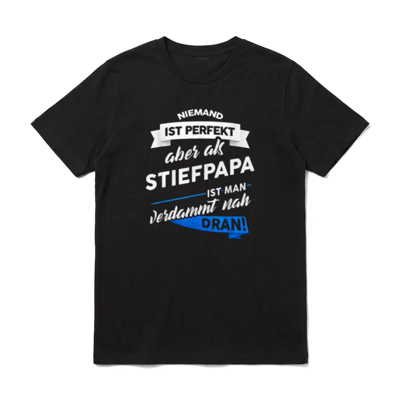 Stiefpapa Stiefvater Familie Vater T-Shirt – Klassisches T-Shirt in Schwarz