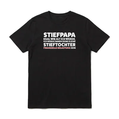 Stiefpapa Stieftochter Stiefpapa Stieftochter T-Shirt – Klassisches T-Shirt in Schwarz