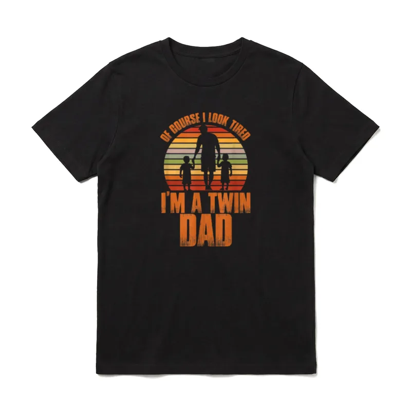 Tired Twin Dad Daddy T-Shirt – Klassisches T-Shirt in Schwarz