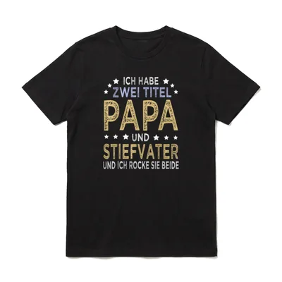 Ich habe zwei Titel T-Shirt – Klassisches T-Shirt in Schwarz