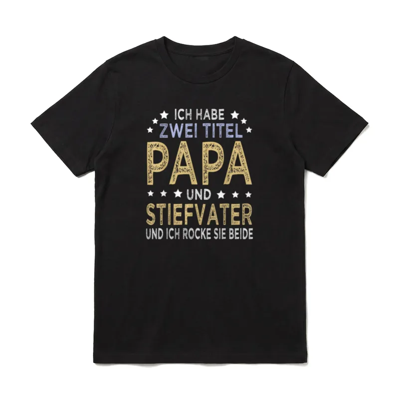 Ich habe zwei Titel T-Shirt – Klassisches T-Shirt in Schwarz