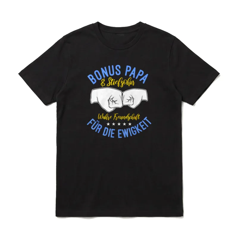 Bonus Papa Stiefsohn Wahre T-Shirt – Klassisches T-Shirt in Schwarz