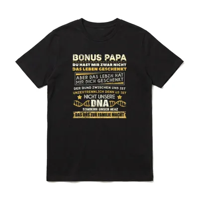 Bonuspapa Spruch Unzertrennlich Familie T-Shirt – Klassisches T-Shirt in Schwarz