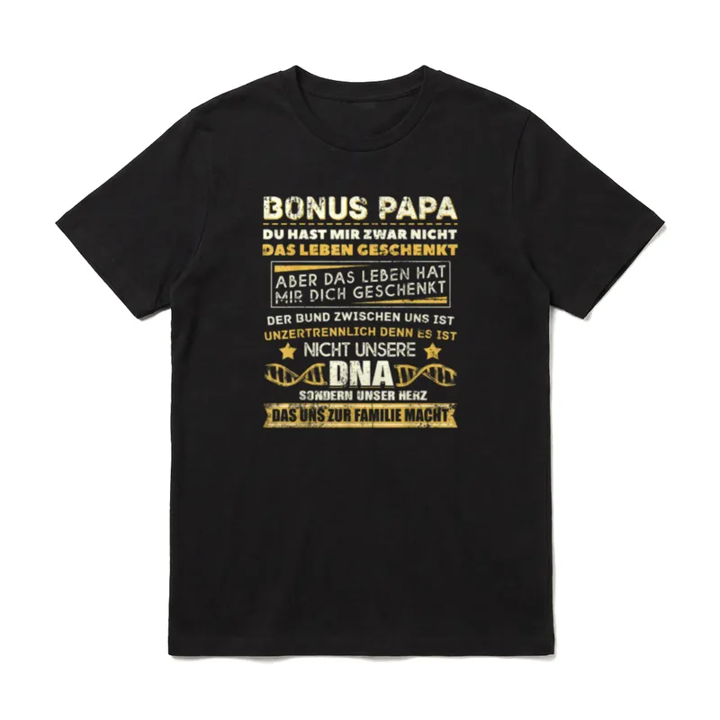 Bonuspapa Spruch Unzertrennlich Familie T-Shirt – Klassisches T-Shirt in Schwarz