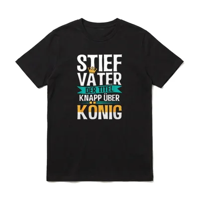 Stiefvater Stiefpapa Bonupapa Vatertagsgeschenk T-Shirt – Klassisches T-Shirt in Schwarz