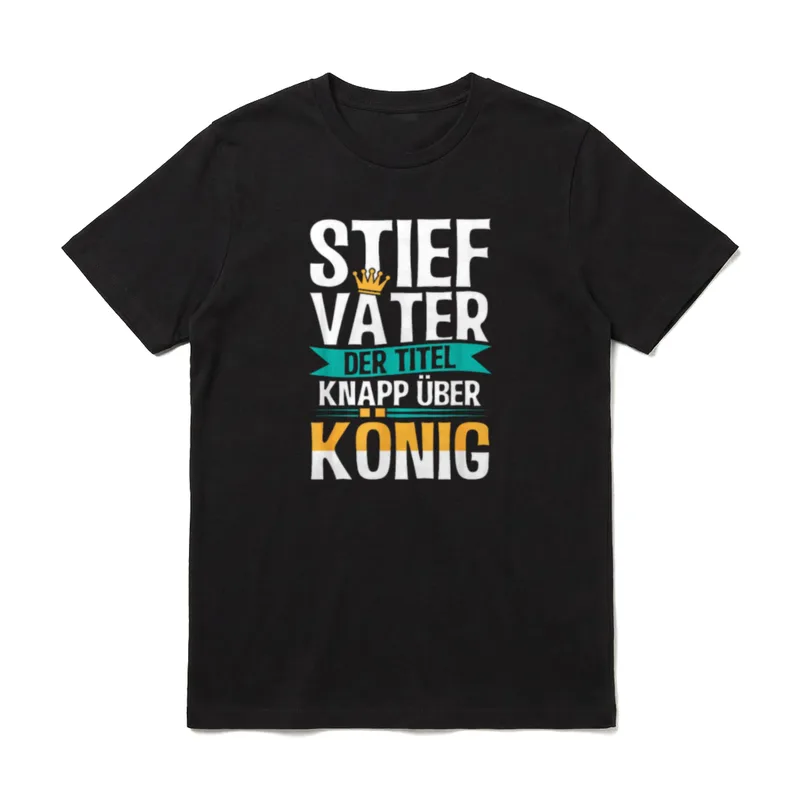 Stiefvater Stiefpapa Bonupapa Vatertagsgeschenk T-Shirt – Klassisches T-Shirt in Schwarz