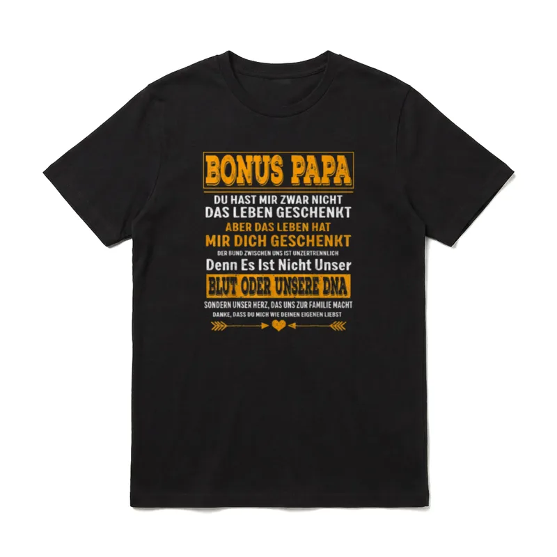 Bonus papa du hast T-Shirt – Klassisches T-Shirt in Schwarz